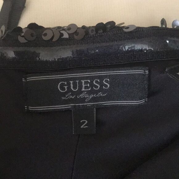 Black Sequence Dress by Guess NWT Size 2 - Picture 7 of 7